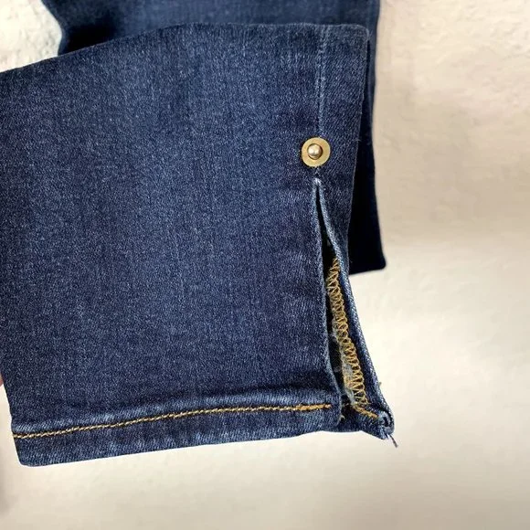 FRAME Denim Le High Skinny Slit Hem Skinny Jeans In Wythe - Picture 5 of 12